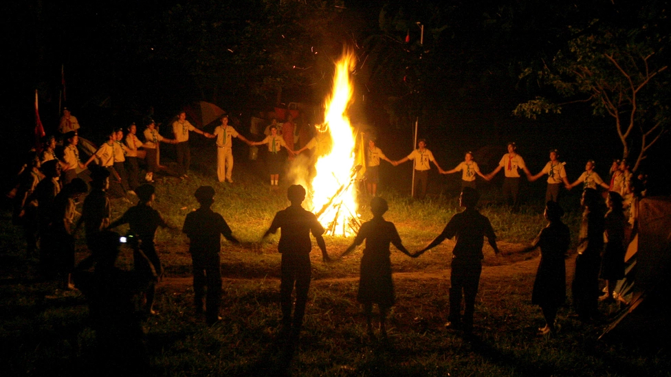 A virtual campfire (vatra) unites Plast Scouts around the United States ...